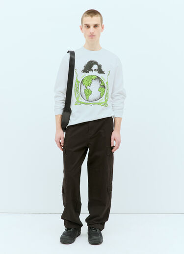 Conspiracy Long-Sleeve T-Shirt Brain Dead Conspiracy Long-Sleeve T-Shirt White bra0154004