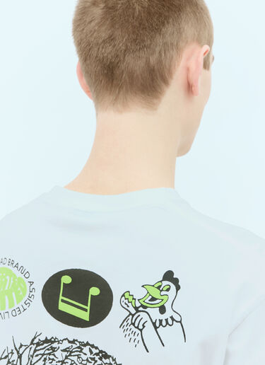 Conspiracy Long-Sleeve T-Shirt Brain Dead Conspiracy Long-Sleeve T-Shirt White bra0154004