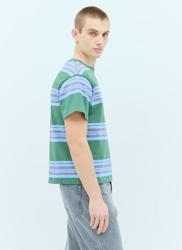 Baker Striped Pocket T-Shirt Brain Dead Baker Striped Pocket T-Shirt Green bra0154006