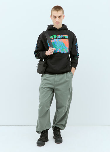 Brain Dead Videosphere Hooded Sweatshirt Black bra0154015
