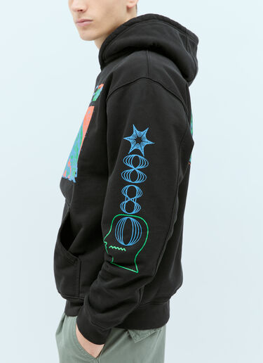 Brain Dead Videosphere Hooded Sweatshirt Black bra0154015