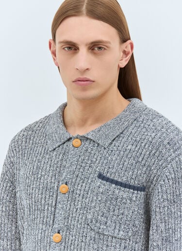 Brain Dead Button-Up Cardigan Grey bra0158013