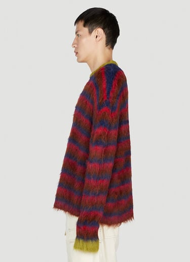 Striped Sweater Brain Dead Striped Sweater Red bra0353005