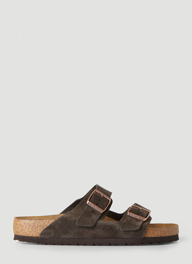Birkenstock 애리조나 투 스트랩 샌들 브라운 brk0349001