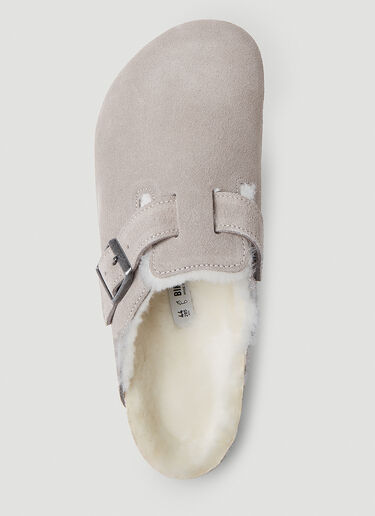 보스턴 시어링 뮬 Birkenstock 보스턴 시어링 뮬 그레이 brk0350011