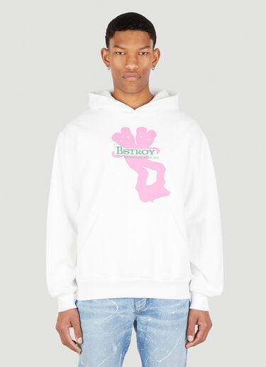 Teddy (B).ear Hooded Sweatshirt Bstroy Teddy (B).ear Hooded Sweatshirt White bst0350010