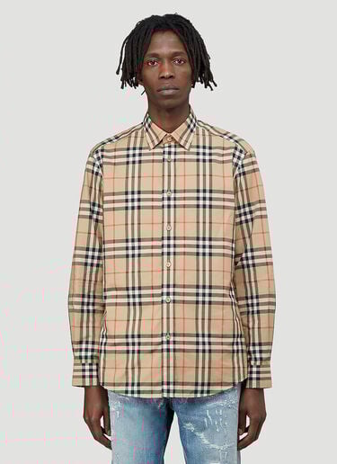 Caxton Vintage-Check Shirt Burberry Caxton Vintage-Check Shirt Beige bur0143012
