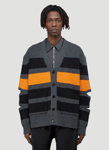 Maton Knitted Cardigan Burberry Maton Knitted Cardigan Grey bur0143021