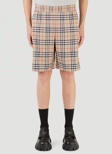 Debson 格纹短裤 Burberry Debson 格纹短裤 米 bur0145005