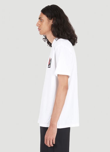 B Motif T-Shirt Burberry B Motif T-Shirt White bur0146097