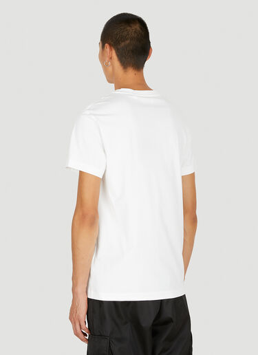 Monogram Embroidered T-Shirt Burberry Monogram Embroidered T-Shirt White bur0149027