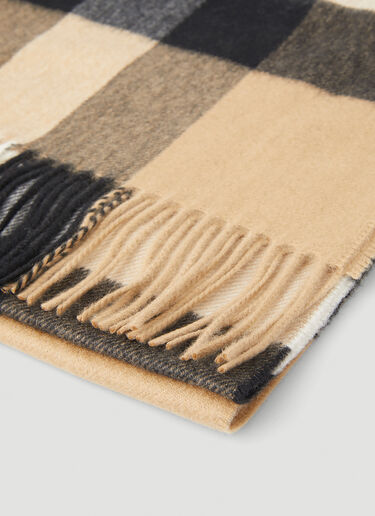 Mega Check Scarf Burberry Mega Check Scarf Beige bur0149081