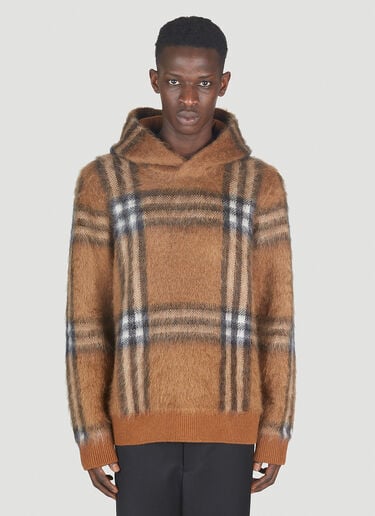 Burberry Malone 蓬松格纹毛衣 棕色 bur0151009