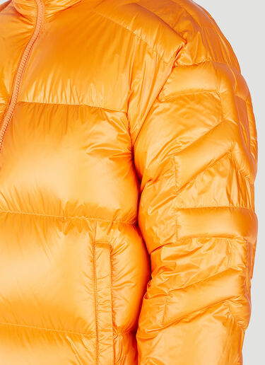 Logo Puffer Jacket Burberry Logo Puffer Jacket Orange bur0151027