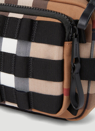 Burberry 格纹单肩包 棕色 bur0151076