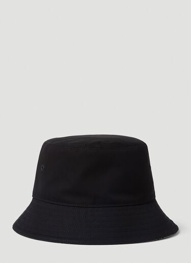 로고 자수 버킷 햇 Burberry 로고 자수 버킷 햇 Black bur0151135