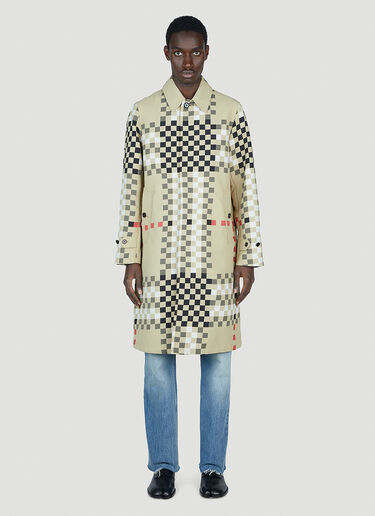 픽셀 체크 코트 Burberry 픽셀 체크 코트 베이지 bur0151174