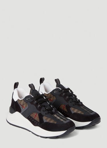 Burberry 格纹网布运动鞋 黑色 bur0152008
