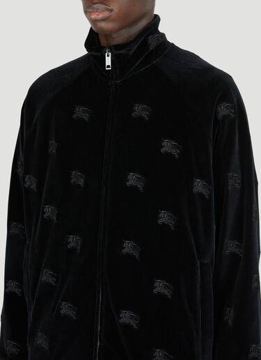 Burberry EKD 벨벳 트랙 스웨트셔츠 블랙 bur0153021