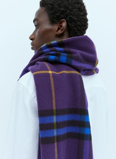 Burberry 자이언트 체크 캐시미어 스카프 퍼플 bur0154027