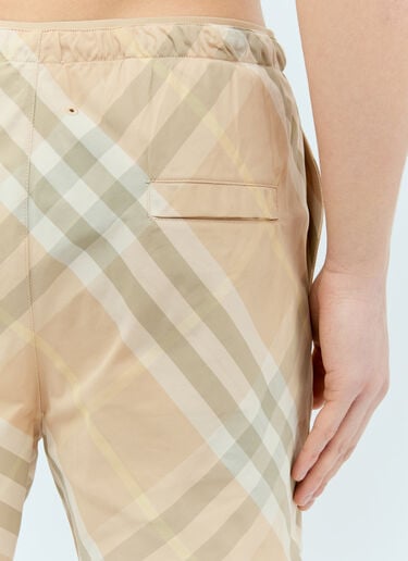 Check Swim Shorts Burberry Check Swim Shorts Beige bur0155044