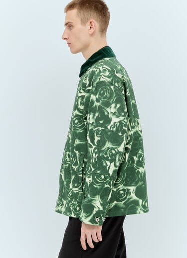 Burberry Rose Waxed Cotton Jacket Green bur0155052
