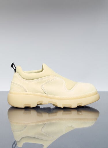 Suede Foam Sneakers Burberry Suede Foam Sneakers Yellow bur0155066