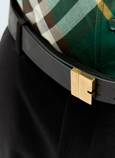 Reversible B Cut Leather Belt Burberry Reversible B Cut Leather Belt Black bur0155085