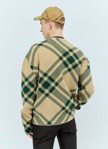 Check Baseball Cap Burberry Check Baseball Cap Yellow bur0155086