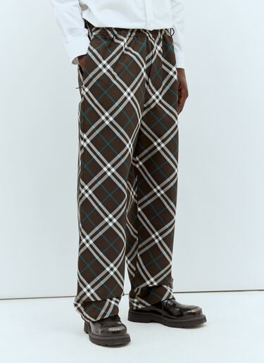 Check Twill Pants Burberry Check Twill Pants Grey bur0157008