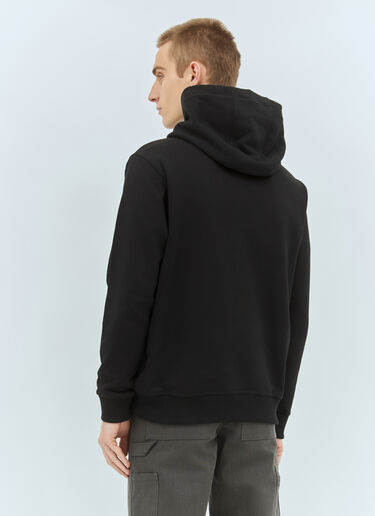 Burberry Logo Applique Hooded Sweatshirt Black bur0157022