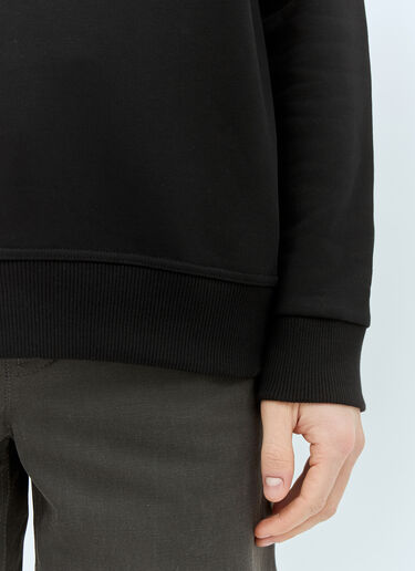 Burberry Logo Applique Hooded Sweatshirt Black bur0157022