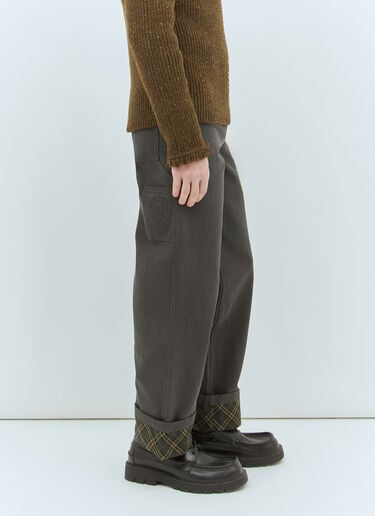 면 카펜터 팬츠 Burberry 면 카펜터 팬츠 그레이 bur0158002
