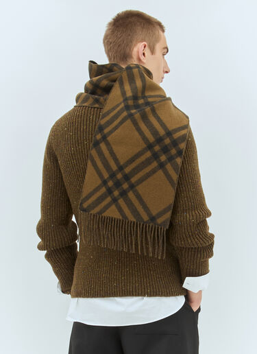 Burberry 체크 캐시미어 스카프 그린 bur0158019