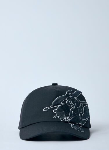 Logo Motif Baseball Cap Burberry Logo Motif Baseball Cap Black bur0159049