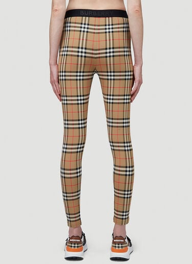 Burberry Logo Detail Vintage Check Leggings Beige bur0236010