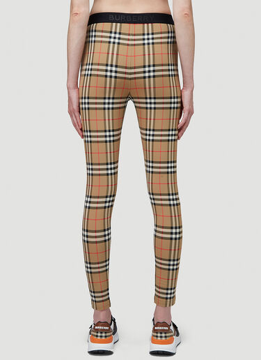 Logo Detail Vintage Check Leggings Burberry Logo Detail Vintage Check Leggings Beige bur0236010