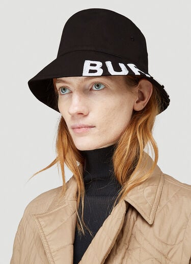 Burberry Reversible Logo-Print Bucket Hat Black bur0243025