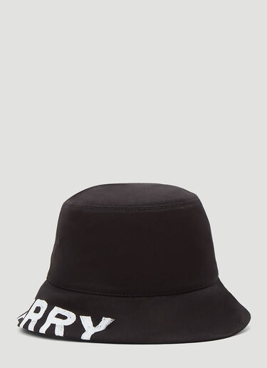 Burberry Reversible Logo-Print Bucket Hat Black bur0243025