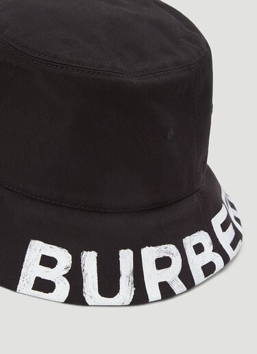 Burberry Reversible Logo-Print Bucket Hat Black bur0243025