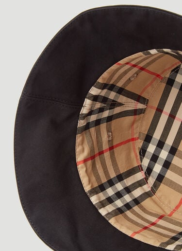Burberry Reversible Logo-Print Bucket Hat Black bur0243025