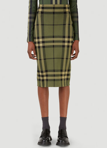 Check Skirt Burberry Check Skirt Green bur0245017