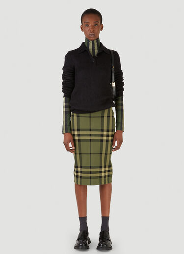 Check Skirt Burberry Check Skirt Green bur0245017