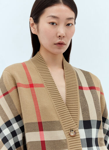 Burberry Caragh 格纹开衫 米色 bur0246099