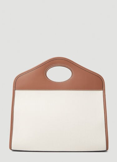 Burberry Pocket Tote Bag White bur0248058