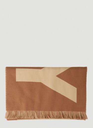 徽标围巾 Burberry 徽标围巾 米 bur0249086