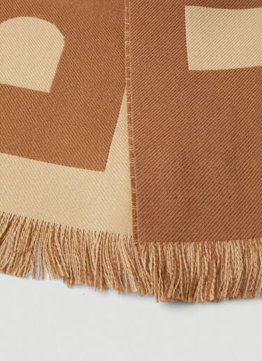 徽标围巾 Burberry 徽标围巾 米 bur0249086