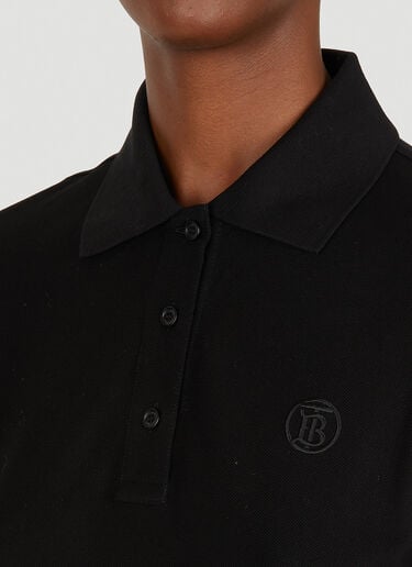 TB Logo Embroidery Polo Shirt Burberry TB Logo Embroidery Polo Shirt Black bur0250056
