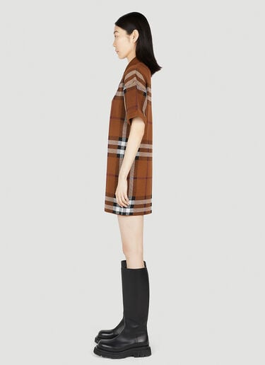 Burberry Carmella Polo Shirt Dress Brown bur0251008