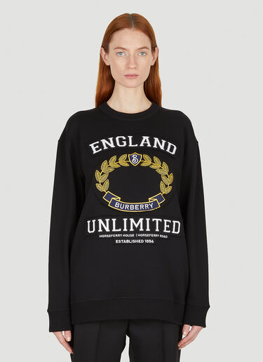 College Graphic Sweatshirt Burberry College Graphic Sweatshirt Black bur0251022